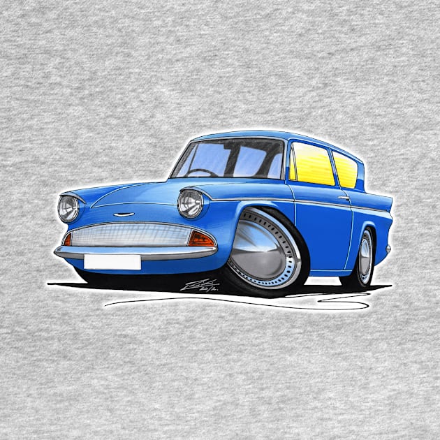 Ford Anglia 105e Blue by y30man5